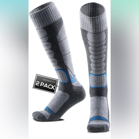WEIERYA Ski Sock Merino Wool Ski Socks Womens Skiing & Snowboarding - Picture 1 of 5